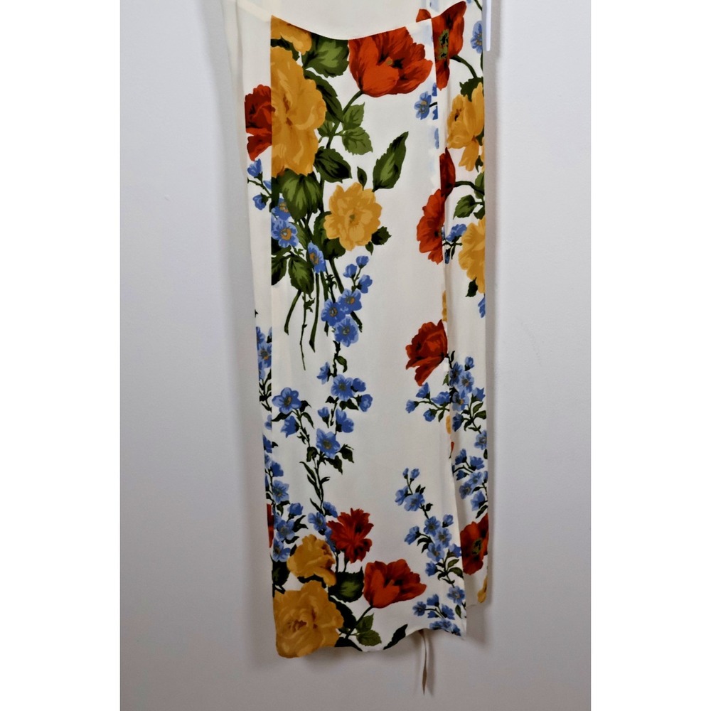 Reformation Dress Size 6 Juliette White Red Floral Formosa - Picture 5 of 13